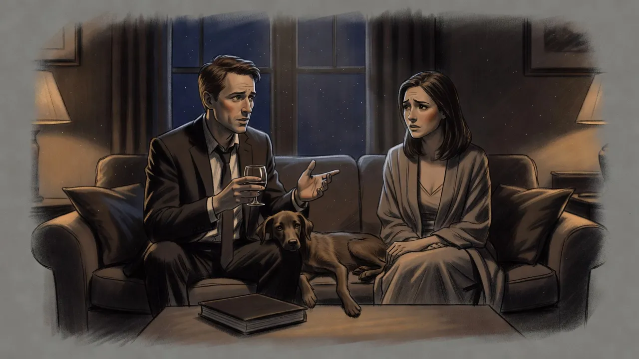 Painted frame: Husband and wife